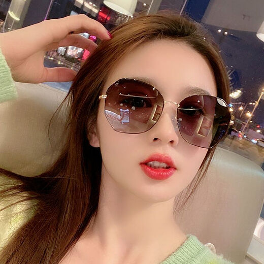Angelamiao Polarized Sunglasses Women's Classic Versatile Driver Sunshade Large Frame Slimming Sunscreen Sunglasses Chinese Valentine's Day Gift
