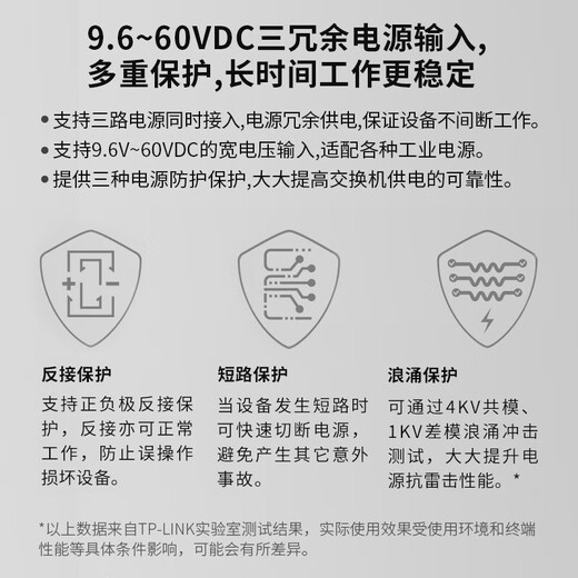 普联（TP-LINK）工业级以太网交换机5口8口百兆千兆企业/监控网线分线器网络转换器分流器 高标准防电磁 工控专用 TL-SG2105工业级 4电1光 出厂不带电源需单独购买