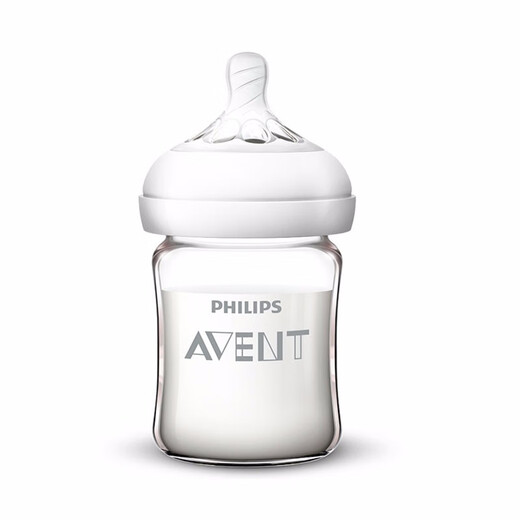 
AVENT Philips newborn baby wide diameter natural smooth glass bottle baby borosilicate glass SCF679 125ml SCF678/13
