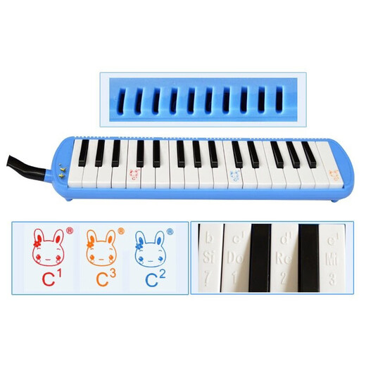 Organe Qimei 37/32 Enfants clés Organ Organe Enseignement professionnel jouant Organe 32 CLÉ FAMILAL TREE-BLUE (Soft Pack)