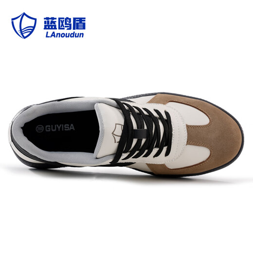 Blue Owl Shield Labor Protection Shoes Men's Breathable Anti-Smashing Ladle Head Anti-Stack Safety Work Anti-Slip Waterproof Moral Training Functional Shoes D237 40