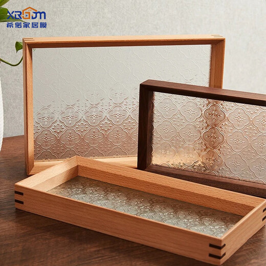 Xiluo retro frosted glass film window sticker bathroom anti-peeping light-transmitting opaque Begonia flower 60*200cm