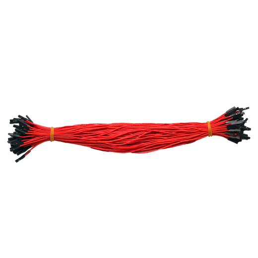 Throwing Stones 1P Rehearsal DuPont Wire 26AWG Silicone Insulated Wire High Temperature Resistant Electronic Wire Experiment Consumables 100 in a Bundle 20cm Wire Length 100/piece Red 30cm Female to Female