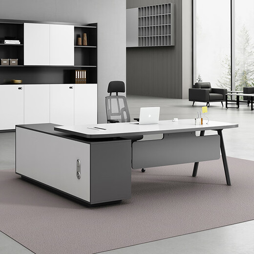 Longxu boss desk office desk and chair combination simple and stylish office furniture small executive manager table 1.8 meters