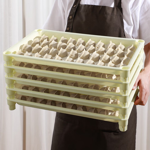 Rihe Sheng Tang dumpling storage box refrigerator dumpling tray multi-layer dumpling quick-freezing box commercial household dumpling box dumpling placement tray dumpling tray-5 layers 5 layers