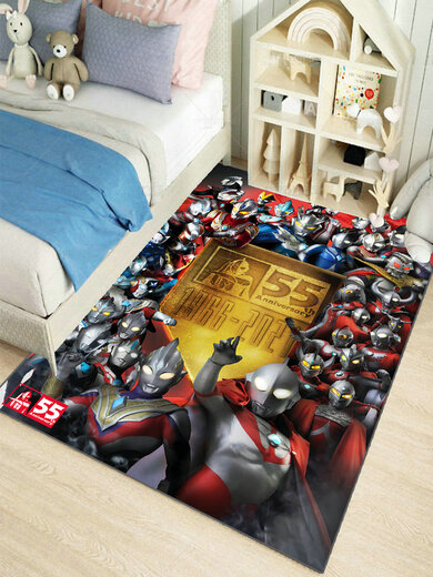 Mingdie Custom Ultraman Super Mario Dragon Ball Cartoon Children's Anime Cartoon Living Room Ultraman 01 Width 60* Longitudinal 90 cm
