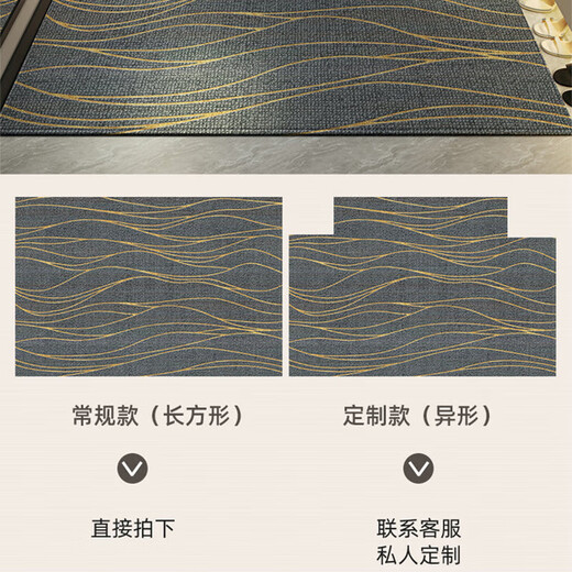 Hazar HAZARD entrance door floor mat [Falman Velvet] feel the foot mat at the entrance door is anti-slip, dirty, and free wash mat for entrance. Jingbo-vertical version 15926 100CM*120CM