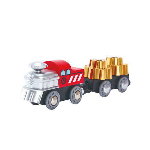 Juguetes de pista Hape Juguetes para niños Plug-in Multi-capa Multi-capa Tipo de vía de tren grande para hombres y mujeres y niños E3751 EXPLORACIÓN TRENA DE LA RUEDA