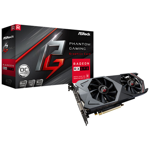 [70% Nouveau] ASROCK (ASROCK) RX590 8G OC Phantom Esports ATHENA 1560-1591 MHz / 8000 MHz GDDR5 POULEUR CARTRE GRAPHICS DE POULEUR