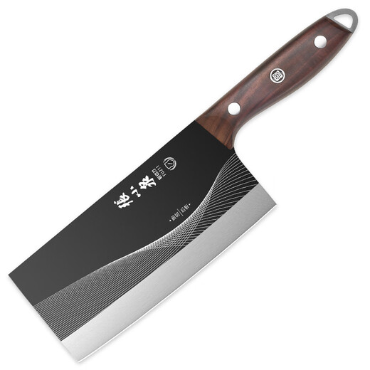 Zhang Xiaoquan Couteau Couteau de cuisine Couteau de coupe domestique Lame noire Couteau de cuisine antirouille Couteau à découper les os Couteau à trancher la viande Couteau tranchant antibactérien antirouille Couteau à découper