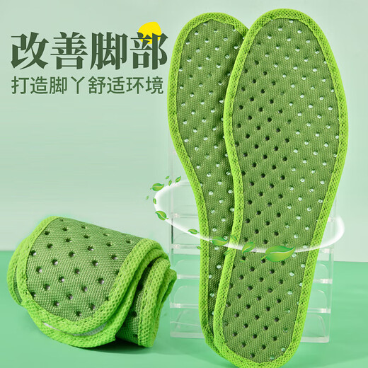 艾草净味除臭鞋垫男女吸汗防臭透气超软底鞋垫 【1双】艾草防臭净味鞋垫 42码