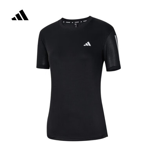 阿迪达斯 （adidas）短袖女装夏季运动跑步训练健身透气快干舒适时尚休闲圆领T恤 JF1477 L