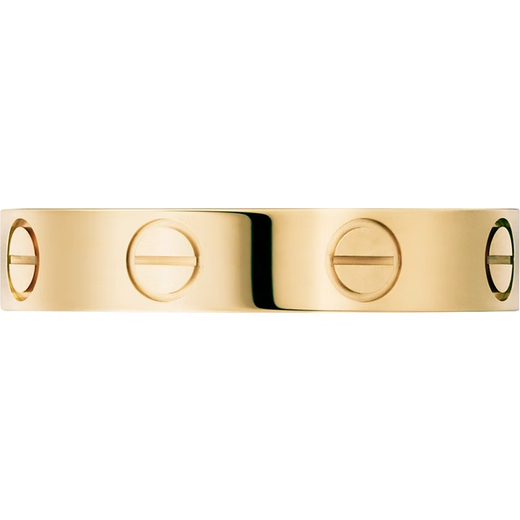 Cartier Cartier Ring Couple Men and Women Same Style 3.6mmLOVE Wedding Ring Wedding Ring Multiple Sizes Optional Chinese Valentine's Day Gift B4085000 18K Gold 50