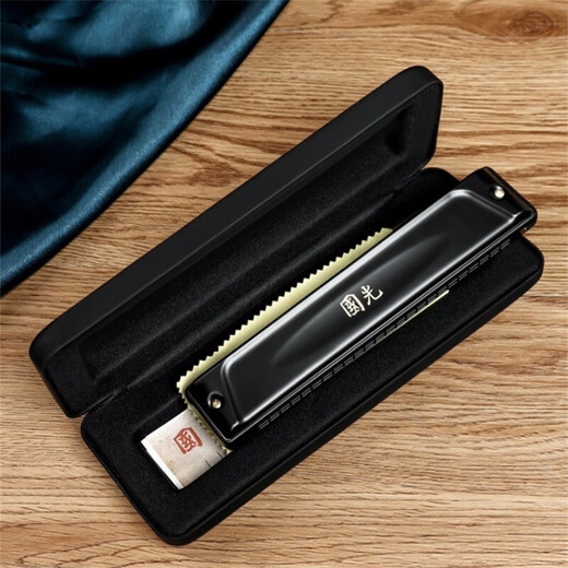 
Guoguang 24-hole polyphonic harmonica #A/B/C/D/E/F/G tune German imported gong adult professional performance level 24-hole #D tune = E-flat tune performance level - polyphonic