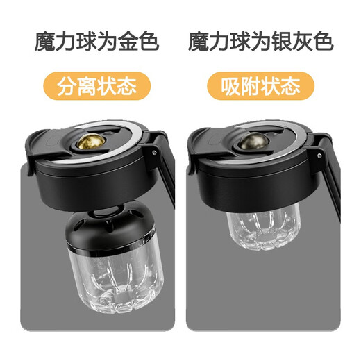 Nuobaifen magic balle magnétique bulle thé tasse grande capacité de thé portable de thé portable 316 Cup thermique en acier inoxydable cadeau T3523 Taobai 750 ml