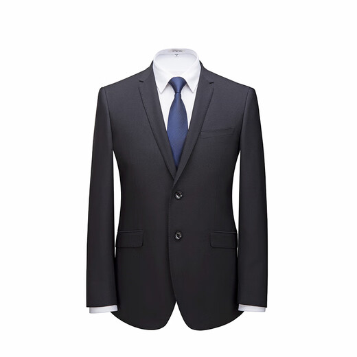 BAROMON Anti-wrinkle and Iron-Free Suit Men's Light Business Formal Suit Complete Men's Slim Fit Black 180C Please note the size of the trousers