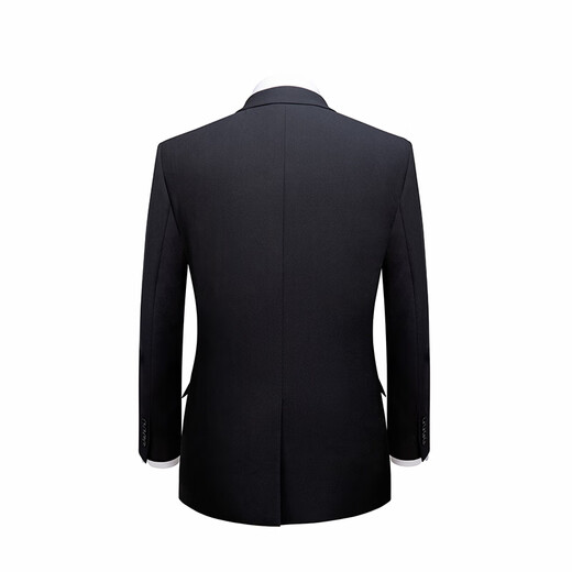 BAROMON Anti-wrinkle and Iron-Free Suit Men's Light Business Formal Suit Complete Men's Slim Fit Black 180C Please note the size of the trousers