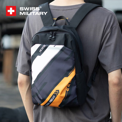 
SWISSMILITARY Swiss Army Knife Backpack Men's Small Model Mini Commuter Backpack Leisure Travel Small Capacity 10L Student School Bag Cool Black
