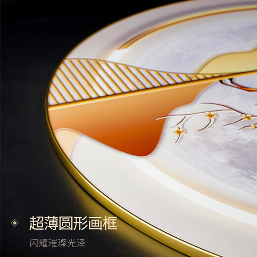 Long time no see Nordic round entrance decorative painting green fresh entrance door mural cream style hanging painting