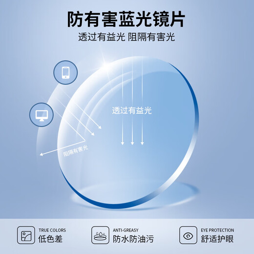 海伦凯勒（HELEN KELLER）可盐可甜近视眼镜时尚百搭减龄显白眼镜清透高级感镜框男女H9214 柯达1.60防蓝光片套餐(50-500度)