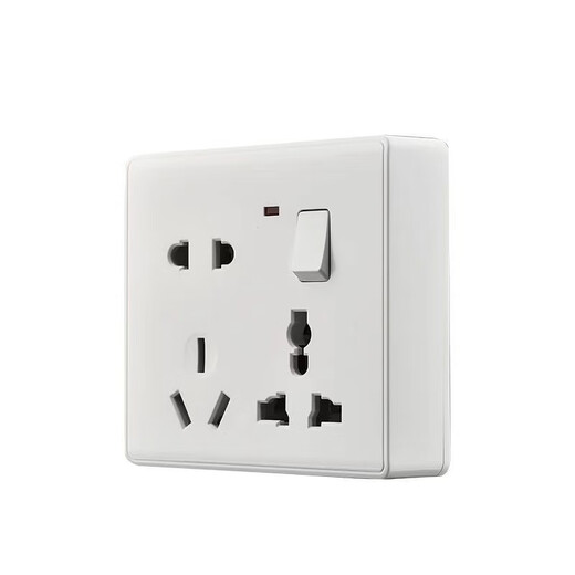 MIWHD Single-control eight-hole lamp 86 multi-function wall panel switch socket 10A/16A universal MLGD-34/2