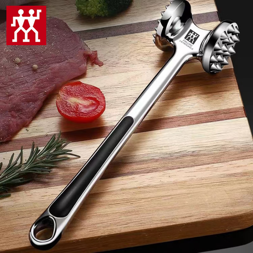 双立人德国进口品质敲肉锤牛排锤肉锤松肉锤断筋器家用松肉针嫩肉双面 【双面】敲肉锤(新款)*1