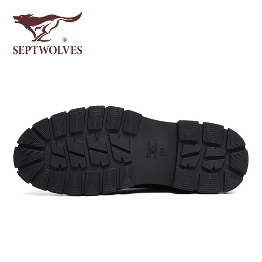 Sieben Wölfe Herrenschuhe Martin Boots Herren Sommer Neue nicht rutschfeste Kleidung-resistente High-Top-Lederschuhe Britisch-Stil BRITISCHE KOWNEHIDE OUDER OUDER AUSBEHALTSUSSUSSCHUS
