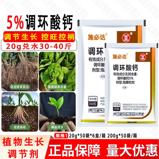Quanfeng Spida 5% prohexadione calcium strawberry pepper eggplant control flourishing shoots dwarfing seedlings pressure pesticide growth regulator 200g*1 bag