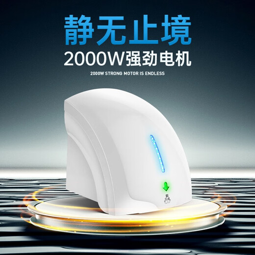 Aseblarm干手器全自动感应烘干机手器商用卫生间烘手机智能家用烘手器 699黑色冷热