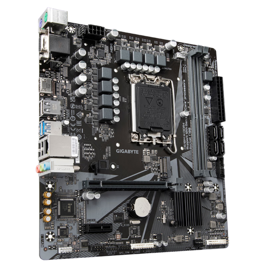Gigabyte H610M H DDR4 La placa base admite la 12ª generación 13a generación Conjunto de CPU Placa base + Memoria de 32 GB + 1 TB Disco duro de estado sólido 12a generación I3-12100 Gráficos integrados 4 núcleos Base 3.3