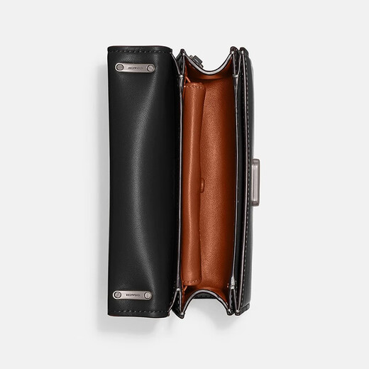 蔻驰（COACH） Bandit Crossbody 女士斜挎包 简约时尚翻盖式单肩包礼物 CD724 黑色