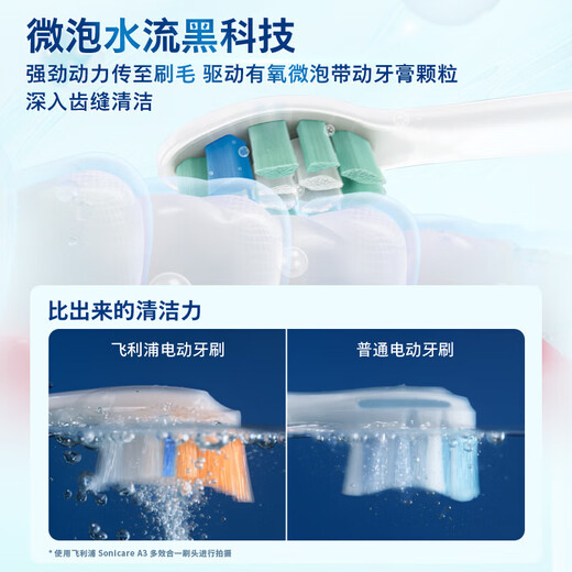 Philips Electric Toothbrush Diamond 3 Series Professional Cleaning and Tooth Care HX6730 Upgraded Couple Gift for Men’s Birthday Gift Quiet Blue HX5181/02