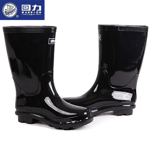 回力雨鞋男中高筒防水鞋户外雨天耐磨胶鞋不易滑雨靴套鞋 838中筒 40
