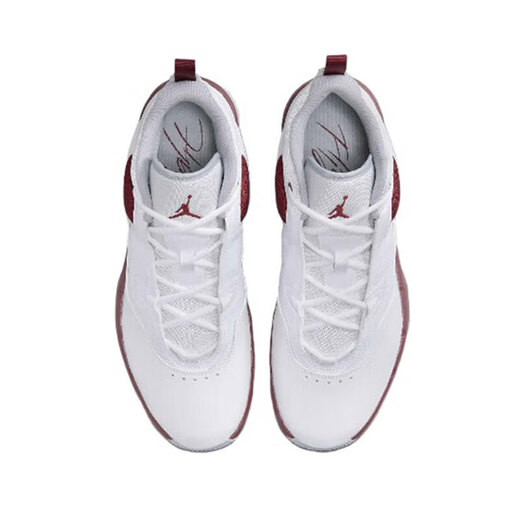 Nike Herren Herbst Neue Sneaker Jordan bleiben loyal 3 Luftpolsterpolsterung Praktische Basketballschuhe Freizeitschuhe FB1396-160/Weiß Red 42