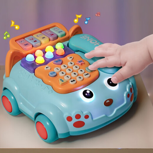 Baby toys 0-1 year old children's telephone phone one year old baby early education educational music toy newborn boy girl 3-6 months infant child New Year gift Huquelan