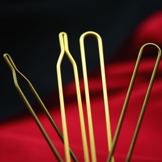 Other hairpin poles, double straight U hairpin poles, hairpin sticks, ancient style hairpins, DIY handmade materials, jewelry materials, copper hairpins, U-shaped antique bronze