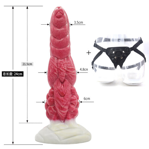 FAAK HEUNE DE NOUVEAU COULEUR MIXE COLOCE SILICONE MENS ANIMALES ANIMALS Les hommes et les femmes portent un pénis animal