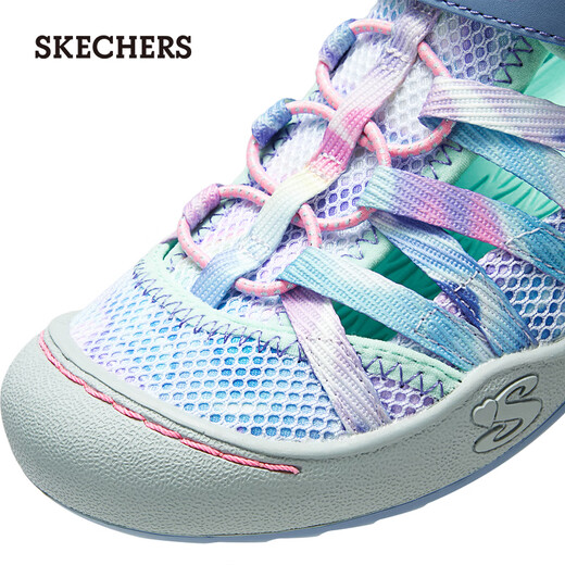 Skechers outdoor toe-toe sandals breathable beach shoes 303394L lavender/multicolor/LVMT 33.5