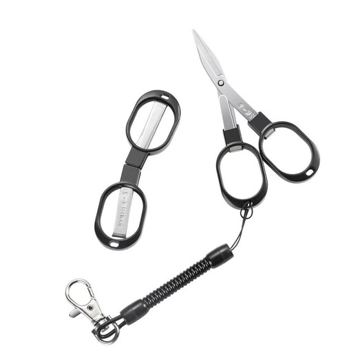张小泉 不锈钢钓鱼剪刀 迷你旅行折叠剪 鱼线小剪刀 铅皮剪子 渔具垂钓