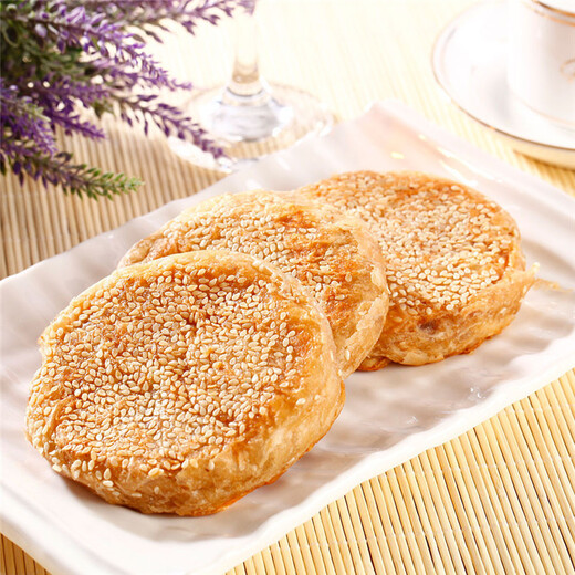 福成美食家 老北京麻酱烧饼840g12枚装 手工擀制32层酥脆芝麻火烧 早餐火锅夜宵食材 空气炸锅 方便面食伴侣
