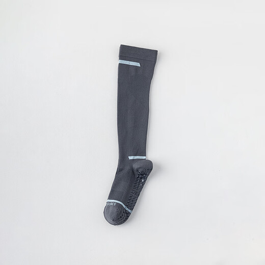 Xin Lishang thin calf socks for women yoga Pilates pressure quick-drying silicone non-slip stockings fitness skipping rope versatile high purple pair DY049 35-40 size