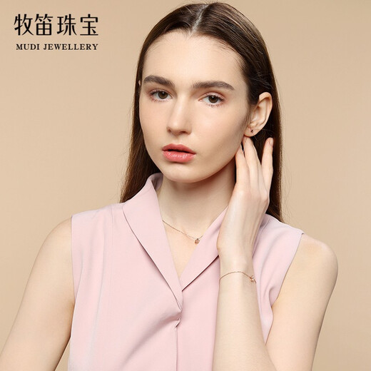 MUDI 18K gold stud earrings for women, rose gold stars, tassel earrings, lover's gift for girlfriend's birthday, K yellow 4CM/pair