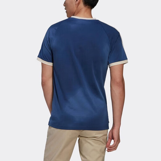 阿迪达斯 （adidas）三叶草短袖男装2025夏季新款运动服半袖时尚休闲透气棉质圆领T恤 HL9275蓝色 S
