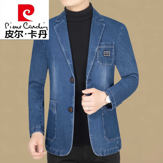 Pierre Cardin Casual Blazer Men's Automne NOUVEAU COMME DE DENIM SEPRENCE SEUX EST EN SEMPLE ET AUTOMNE VESTRE MEN BLAIS 2 2268 170 / M