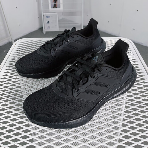 阿迪达斯 （adidas）男鞋 秋季新款运动鞋PureBoost网面透气轻便缓震跑步鞋舒适休闲鞋 IF4840/黑武士 BOOST中底 40