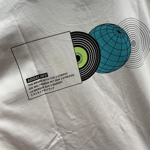 Adidas Männer kurzärmelig 2025 Sommer New Sportswear Running Training atmungsaktives halbärmelige Trendy Casual Round Neck T-Shirt HC9717 White XL