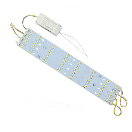 Yichen Custom High-Bright 7030 Source lumineuse LED à trois couleurs 5730 Transformateur lumineux double couleur 8W10W avec bande de plafond 695x18mm 10W double couleur (pas de lecteur)