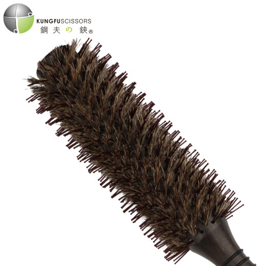 Gangfu's flagship hair salon roller comb, bristle roller comb, curling comb, pig bristle straight hair comb, styling roller comb [large size]