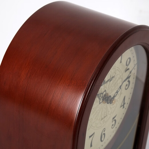 MapleLeaf home solid wood desk clock living room retro desktop personalized clock ornaments new Chinese style simple quartz clock desktop clock Liriodendron wood + time quartz movement + Arabic dial