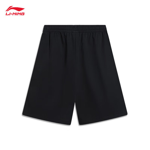 Li Ning Sports Shorts Мужские весенние и летние бег двойной логотип вышитый твердый цвет короткие спортивные штаны AKSU699